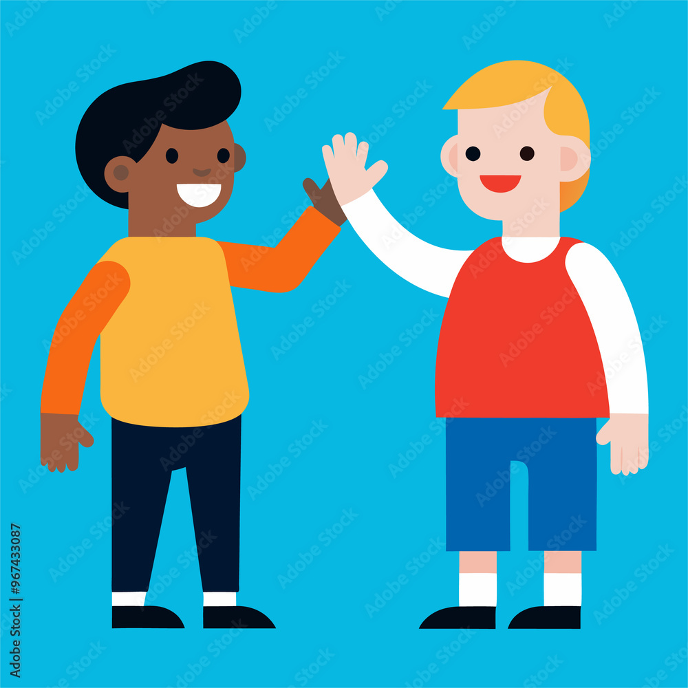 cartoon vector illustration of boys cartoon vector illustration of boys