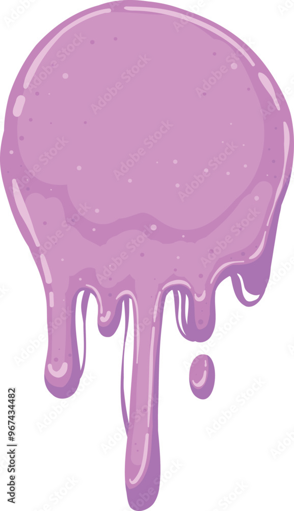 Cartoon sticky slime. Goo liquid slime splatter, mucus splash. Jelly dripping spot flat vector illustration icon Cartoon sticky slime. Goo liquid slime splatter, mucus splash. Jelly dripping spot flat vector illustration icon