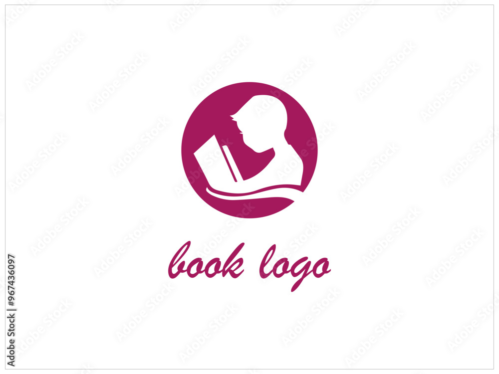 BOOK logo design, vector, icon and illustration . BOOK logo design, vector, icon and illustration .