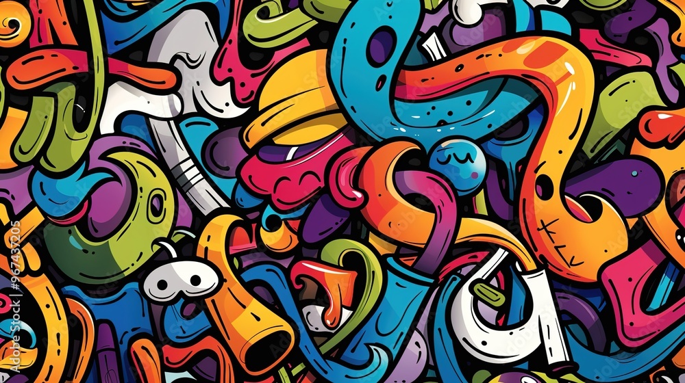 Graffiti pattern wallpaper Graffiti pattern wallpaper