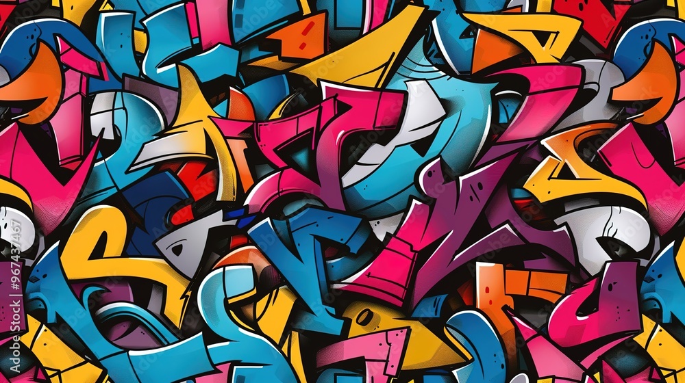 Graffiti pattern wallpaper Graffiti pattern wallpaper