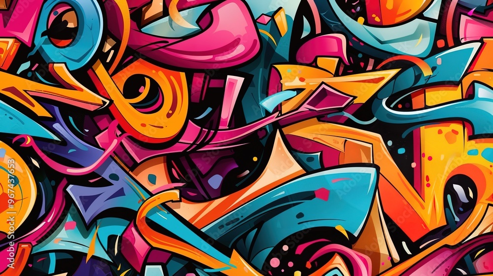 Graffiti pattern wallpaper Graffiti pattern wallpaper