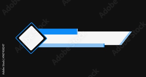 4K dynamic design lower third animation in alpha channel. Suitable for greetings, celebrations, festivals, titles, TV news, Headline, and news channels in 4K. Easy to use in any video. 
