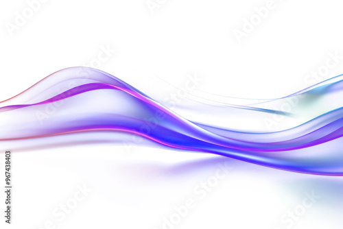 PNG A curved line of neon light moving on dark purple backgrounds blue.