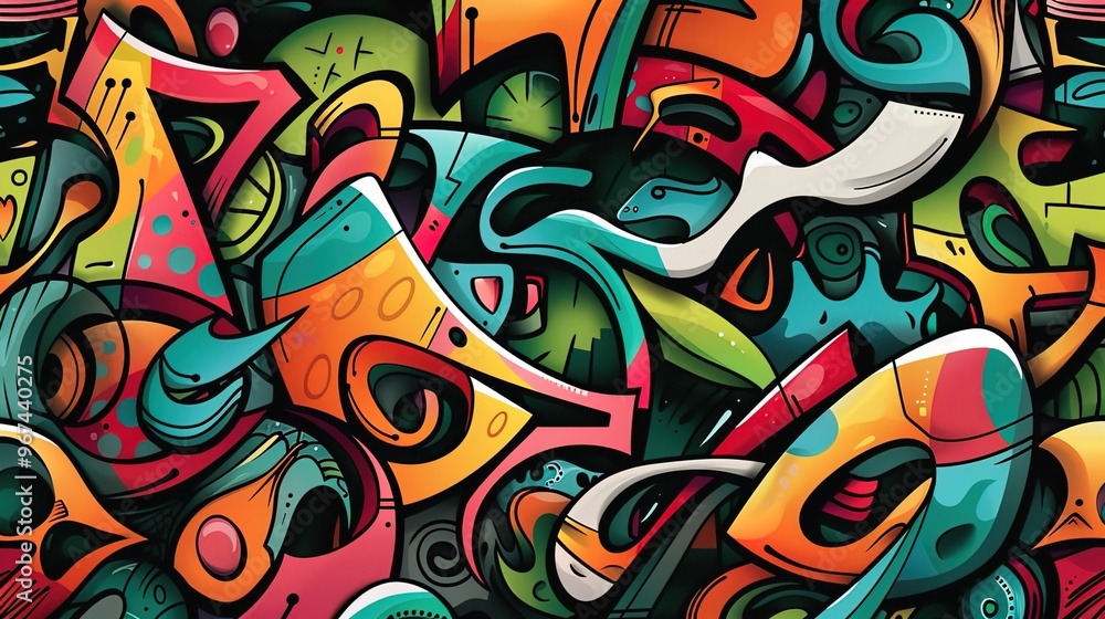 Graffiti art pattern wallpaper Graffiti art pattern wallpaper