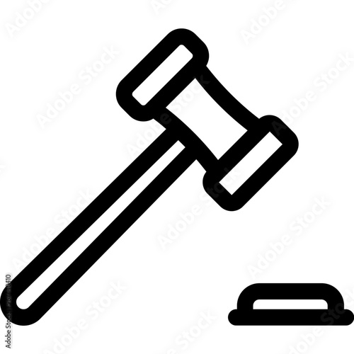 Φωτογραφία Simple vector icon judicial gavel