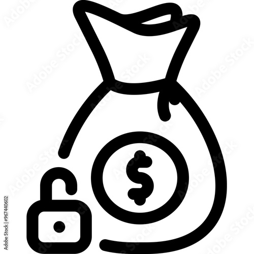 Simple vector icon blocked account