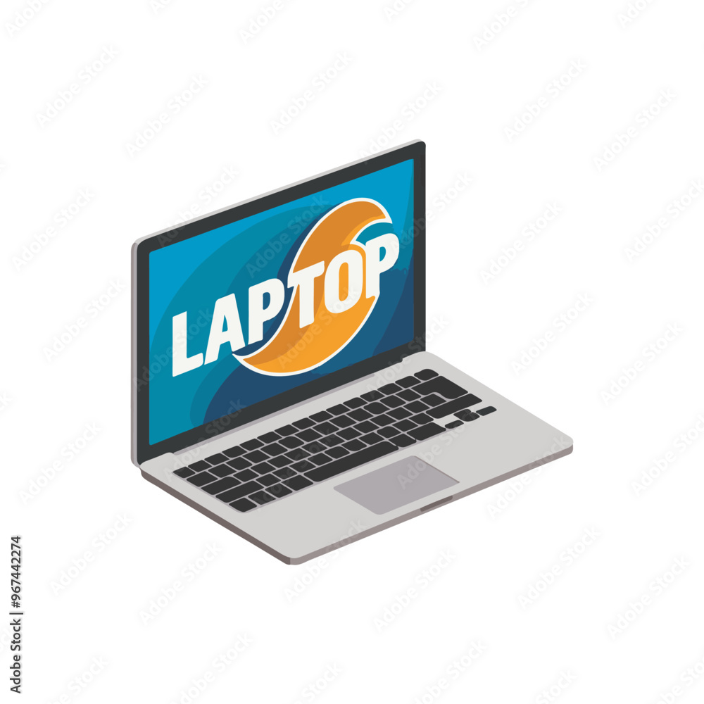 Minimalist Laptop Vector Illustration Minimalist Laptop Vector Illustration
