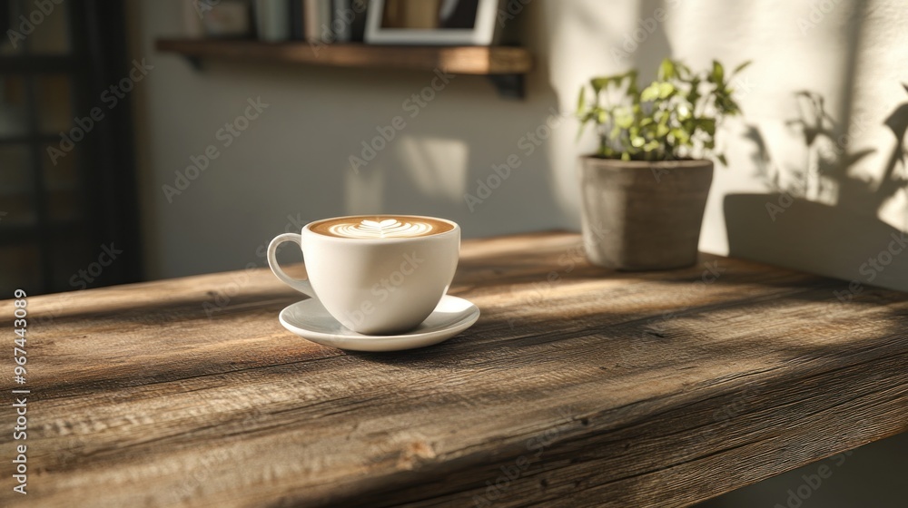 Coffee on a Rustic Table Coffee on a Rustic Table