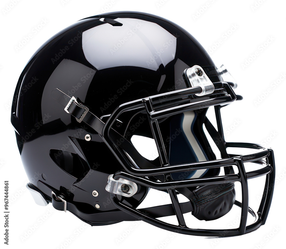 Fototapeta premium PNG American football helmet sports white background.