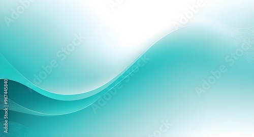 Blue, green, turquoise and white, color gradient rough abstract background shine bright light and glow template empty space. Wallpaper. 