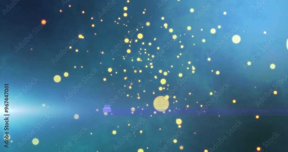 Animation of glowing light spots moving over dark background Animation of glowing light spots moving over dark background