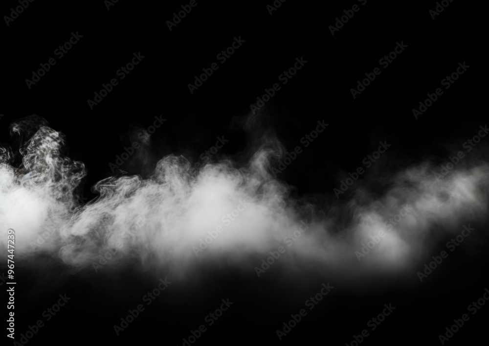 White smoke on black White smoke on black