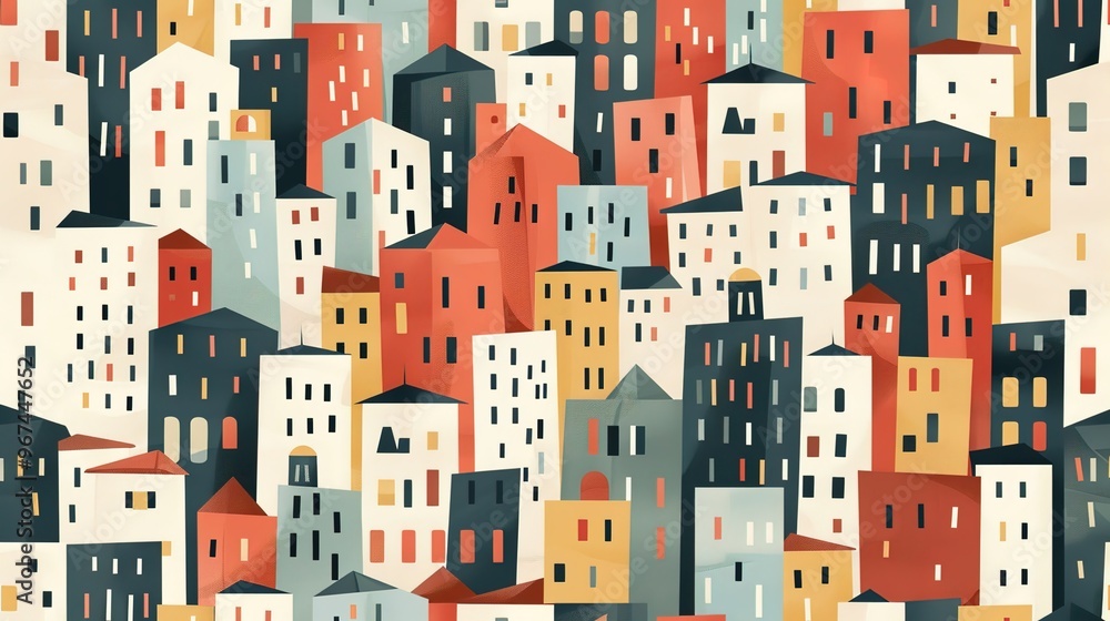Cityscape pattern wallpaper Cityscape pattern wallpaper
