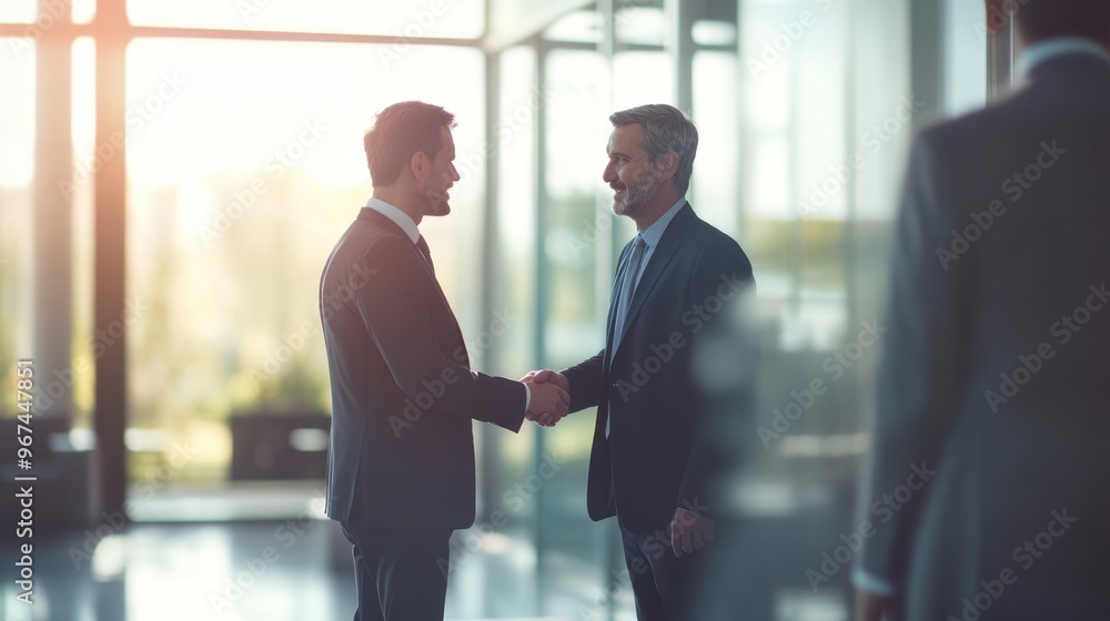 The Handshake between Executives The Handshake between Executives