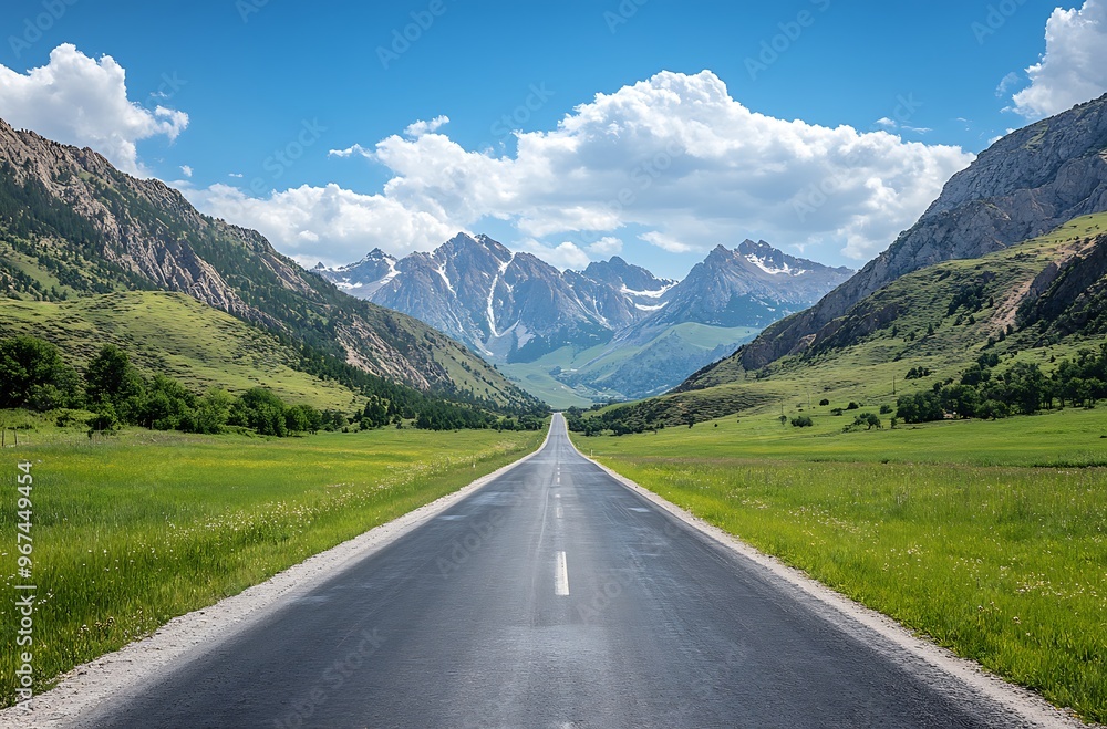 Mountain Road in spring Mountain Road in spring