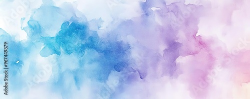 A vibrant watercolor abstract background featuring soft hues of blue, pink, and purple, perfect for creative projects.