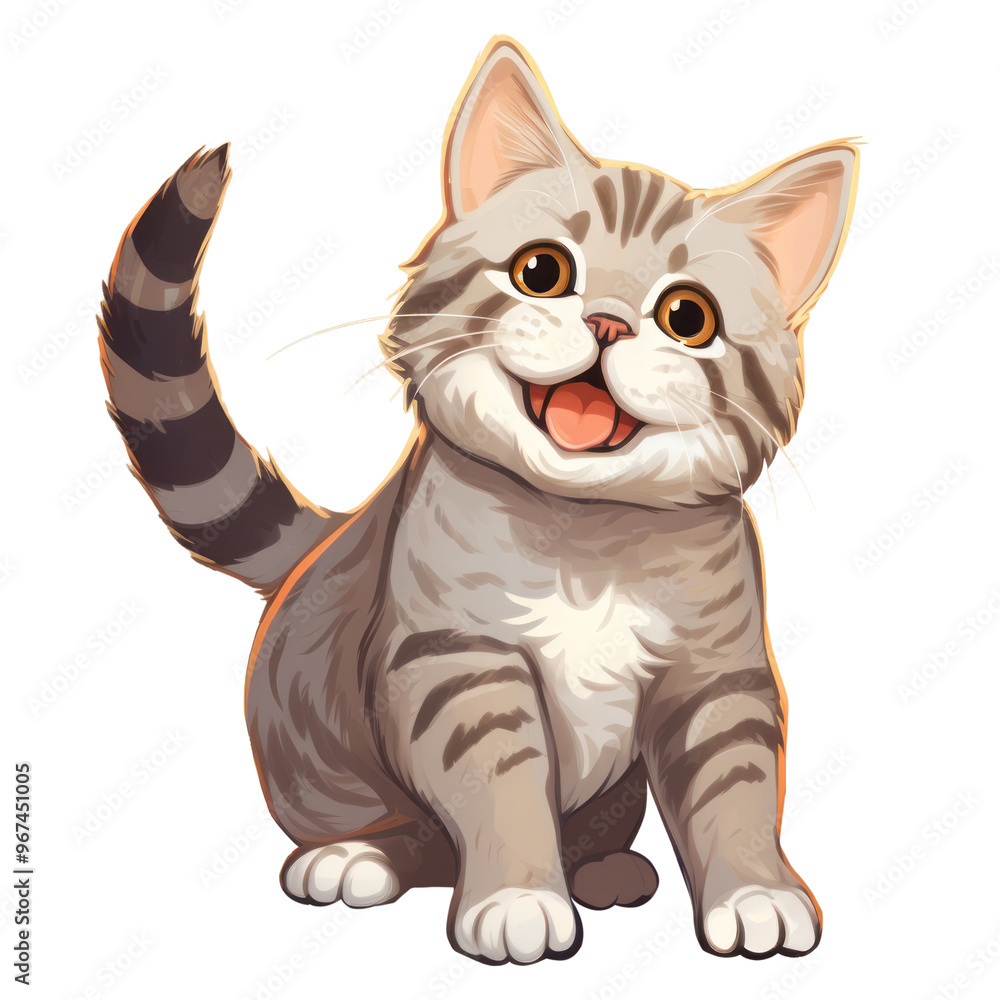 Obraz premium PNG Cartoon animal mammal pet.