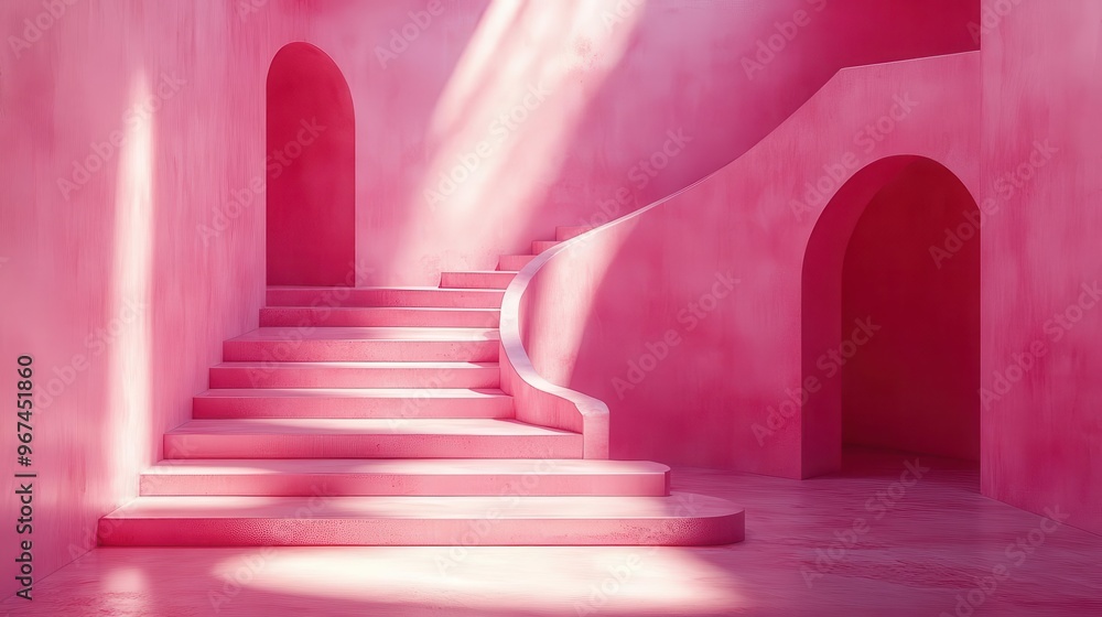 abstract 3d geometric wall art soft pink hues play of light and shadow modern minimalist interior design abstract 3d geometric wall art soft pink hues play of light and shadow modern minimalist interior design