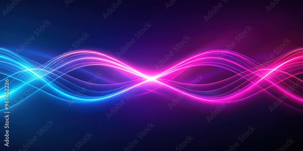 Abstract futuristic background with pink, purple, and blue glowing neon moving high-speed wave lines, neon, abstract, futuristic Abstract futuristic background with pink, purple, and blue glowing neon moving high-speed wave lines, neon, abstract, futuristic