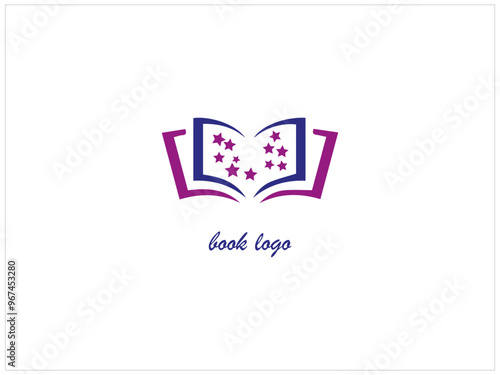 BOOK LOGO design ,icon , vector and illustration .every icon femilar in pepole . photo