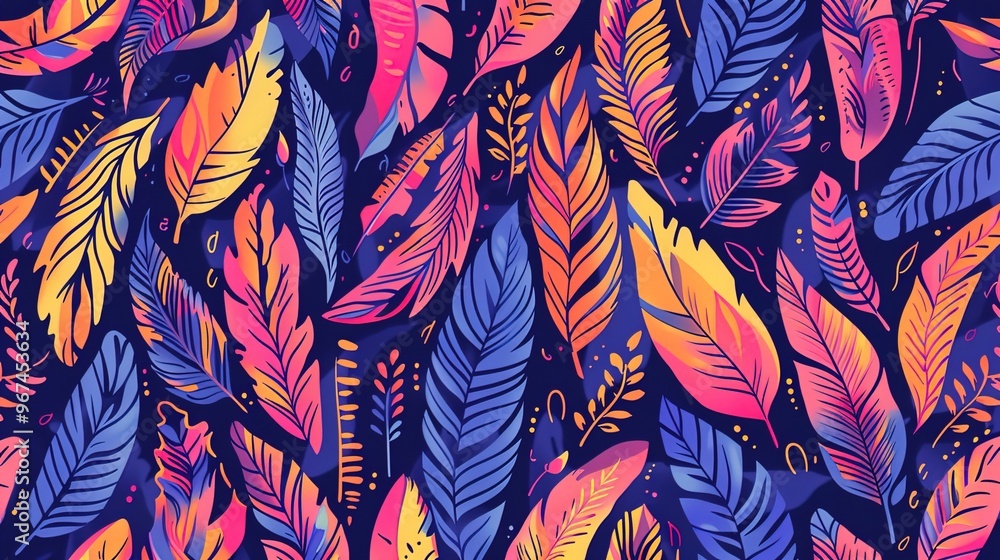 Feather pattern wallpaper Feather pattern wallpaper