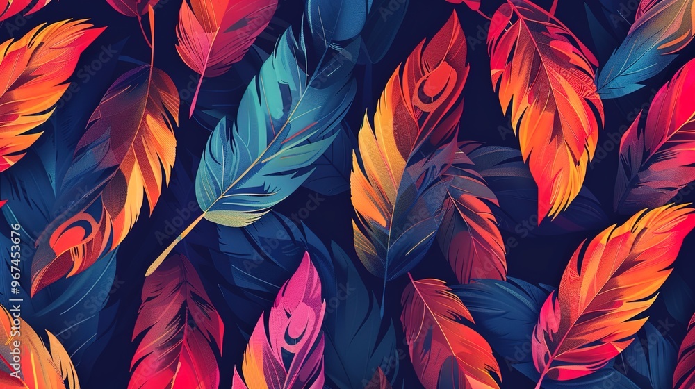Feather pattern wallpaper Feather pattern wallpaper
