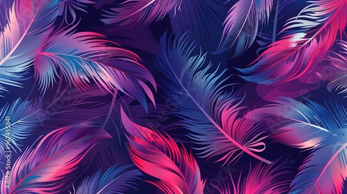 Feather pattern wallpaper