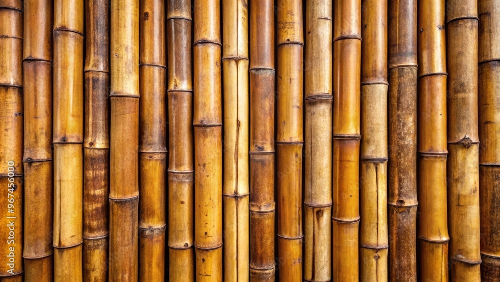 Natural bamboo wood trunks forming a rustic wall, bamboo, wood, trunks, wall, texture, natural, yellow-brown, eco-friendly Natural bamboo wood trunks forming a rustic wall, bamboo, wood, trunks, wall, texture, natural, yellow-brown, eco-friendly