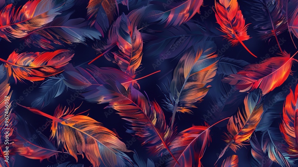 Feather pattern wallpaper Feather pattern wallpaper