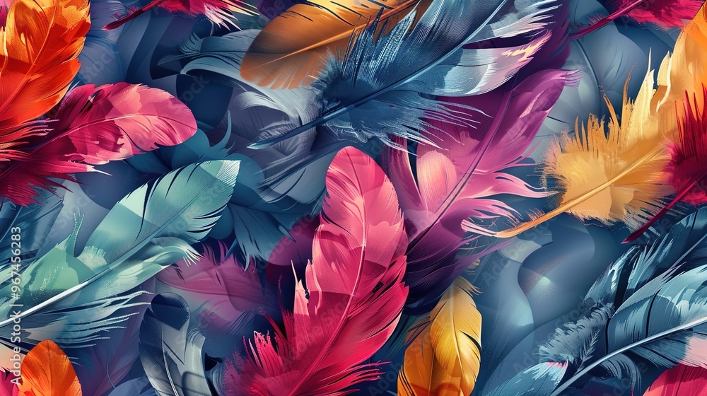 Feather pattern wallpaper Feather pattern wallpaper