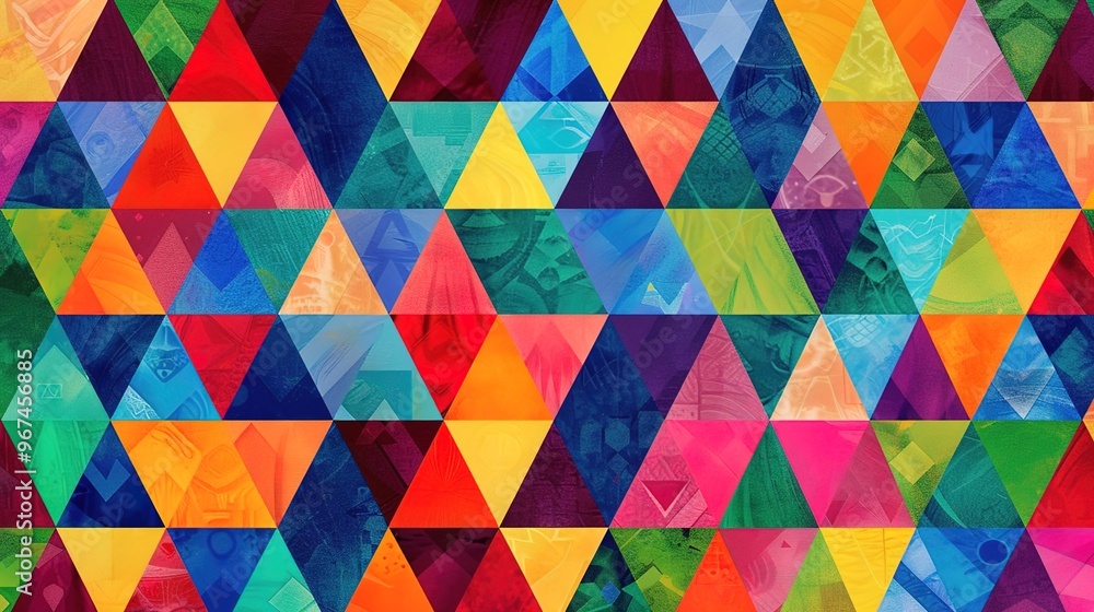 Colourful triangle wallpaper Colourful triangle wallpaper