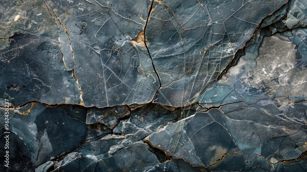 Creative design with web cracks on a stone surface Creative design with web cracks on a stone surface