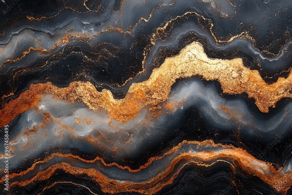 luxurious marble swirls with dramatic veining rich black crisp white and opulent gold create striking abstract patterns highresolution details showcase natures artistry luxurious marble swirls with dramatic veining rich black crisp white and opulent gold create striking abstract patterns highresolution details showcase natures artistry