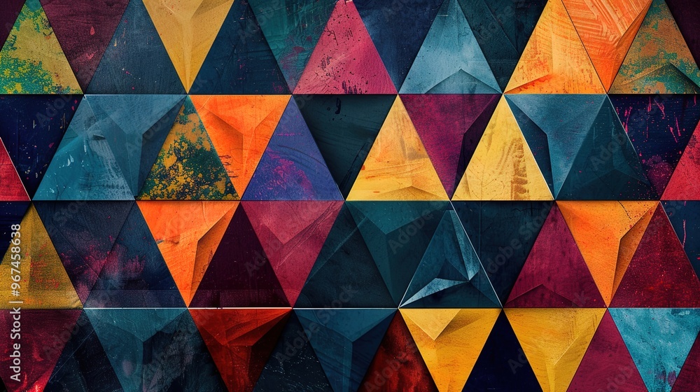 Colourful triangle wallpaper Colourful triangle wallpaper