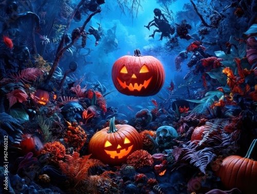 Ghostly Halloween Safari: Immersive and Hyper-Realistic Thrills in Eerie Jungles and Spooky Landscapes