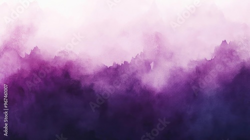 Beautiful watercolor landscape featuring soft purple hues blending seamlessly, ideal for backgrounds and art projects.