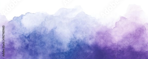 A beautiful gradient blend of purple and blue watercolor, creating a calming and serene atmosphere perfect for artistic projects.