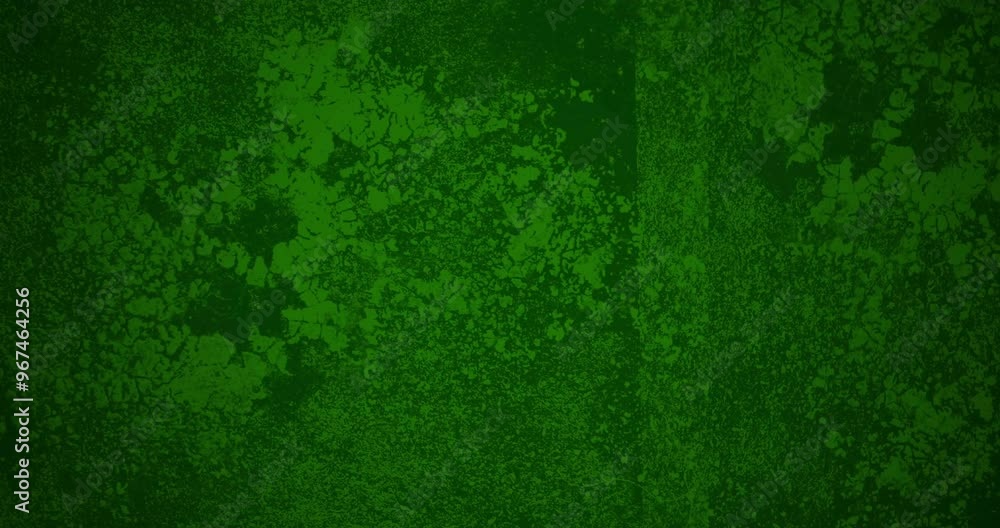 Animation of distressed pattern moving over green background Animation of distressed pattern moving over green background