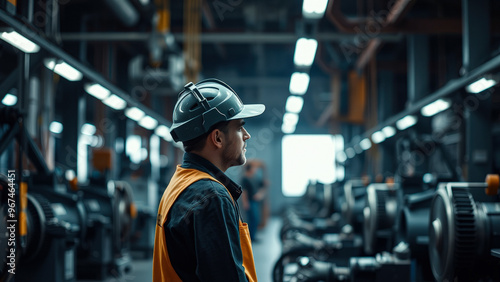 Industrial Worker in a Factory