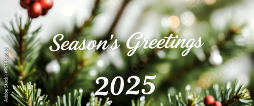 Wallpaper Mural Season's Greetings 2025 Christmas Tree Torontodigital.ca