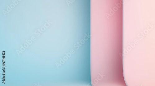 Gradient background, soft pink transitioning into lavender, 3D illustration