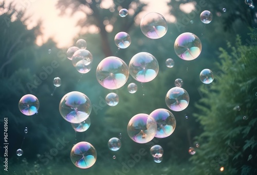 Bubbles floating on a black background with the words bubbles on the bottom