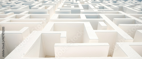 Wallpaper Mural Abstract White Maze Torontodigital.ca