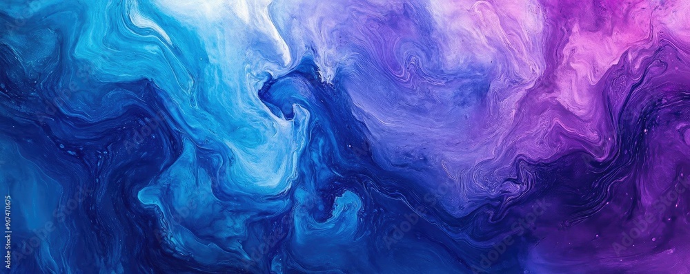 Vibrant abstract background featuring flowing colors of blue and purple in a mesmerizing swirl pattern. Vibrant abstract background featuring flowing colors of blue and purple in a mesmerizing swirl pattern.