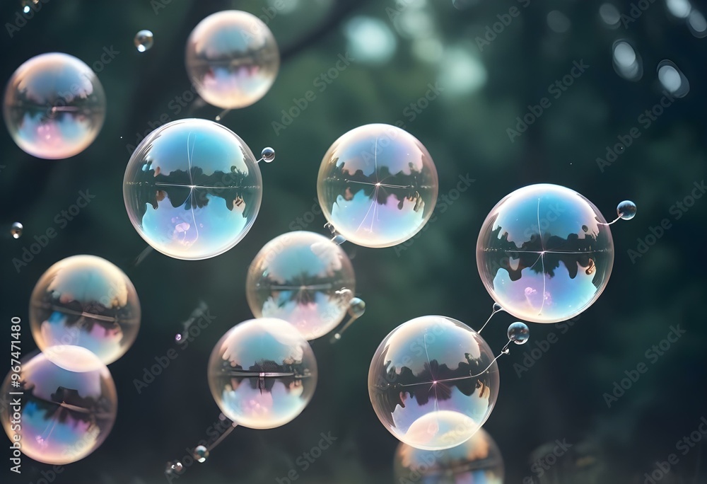 Bubbles floating on a black background with the words bubbles on the bottom Bubbles floating on a black background with the words bubbles on the bottom