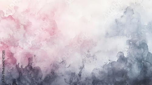 A soft watercolor background blending hues of pink and gray, perfect for art projects, invitations, or creative designs.