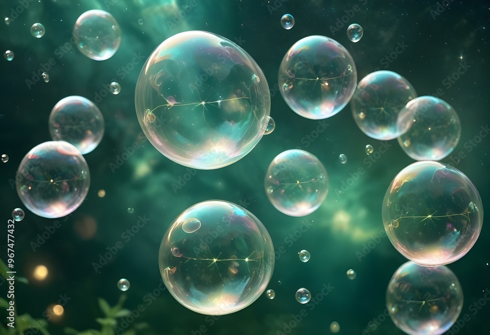 Bubbles floating on a black background with the words bubbles on the bottom Bubbles floating on a black background with the words bubbles on the bottom