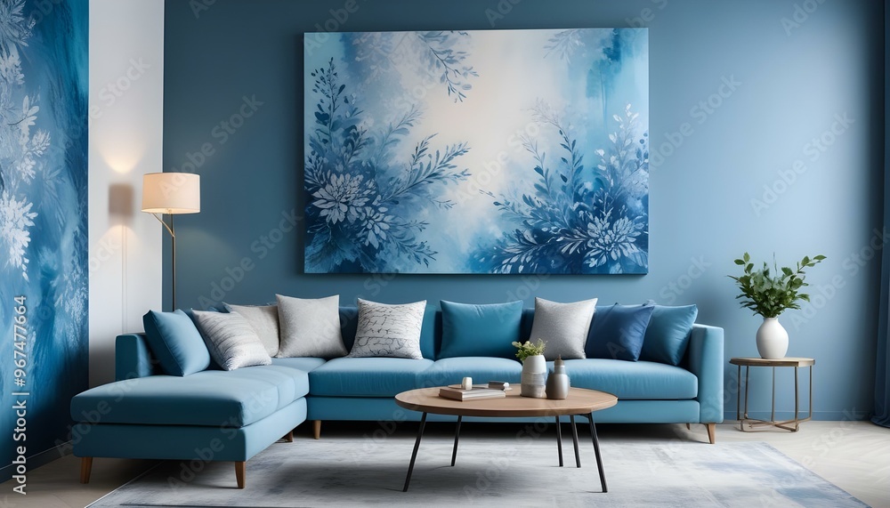 Photo interior modern design room 3d illustration; Photo interior modern design room 3d illustration;