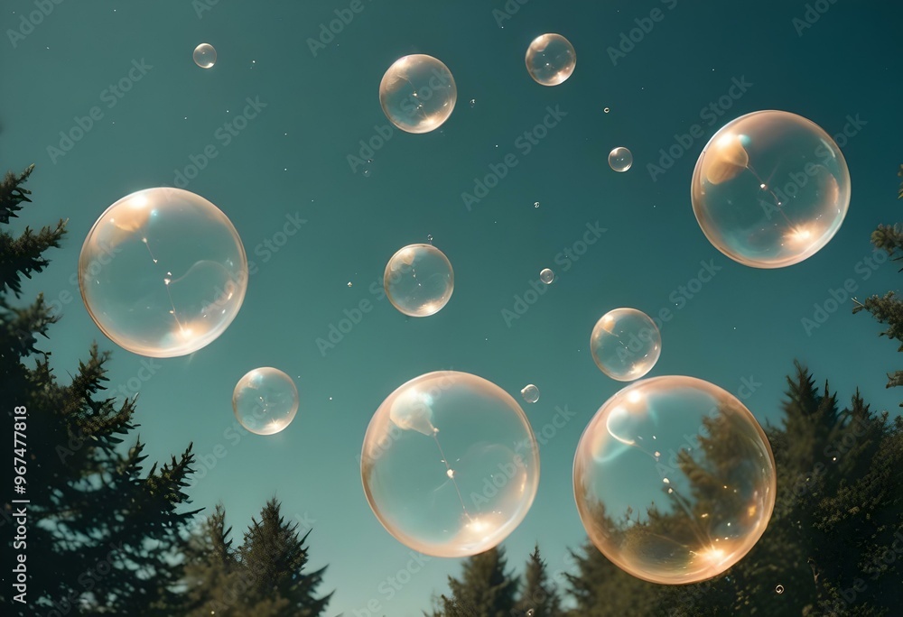 Bubbles floating on a black background with the words bubbles on the bottom Bubbles floating on a black background with the words bubbles on the bottom